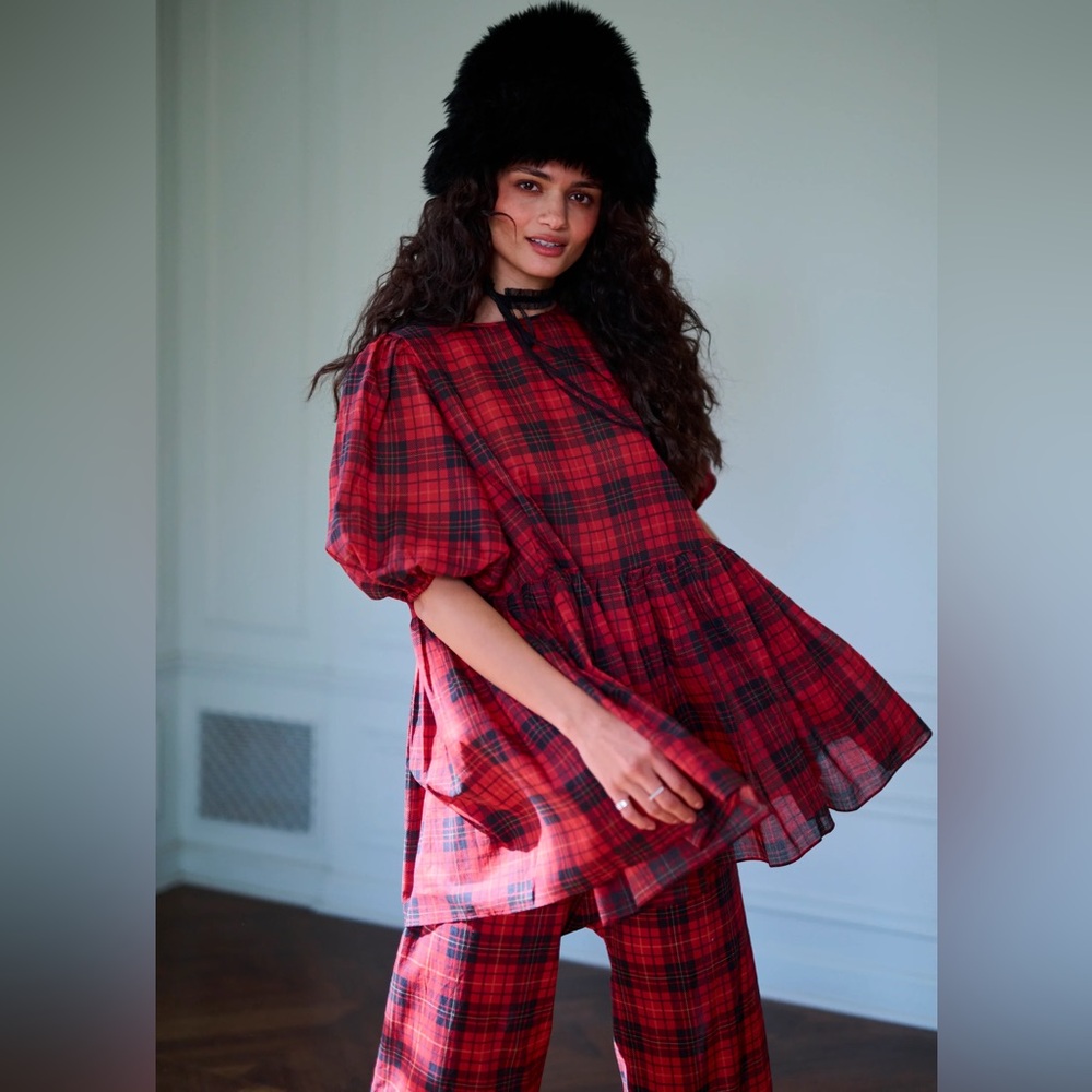 Selkie The Royal Tartan Cotton Candy Top